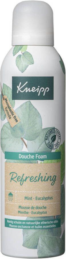 Kneipp Refreshing Douche foam Douche schuim Mint en eucalyptus Vegan 200 ml
