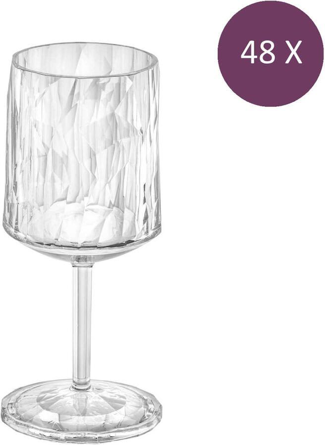 Koziol Superglas Club No. 09 Wijnglas 200 ml Set van 48 Stuks Kunststof Transparant