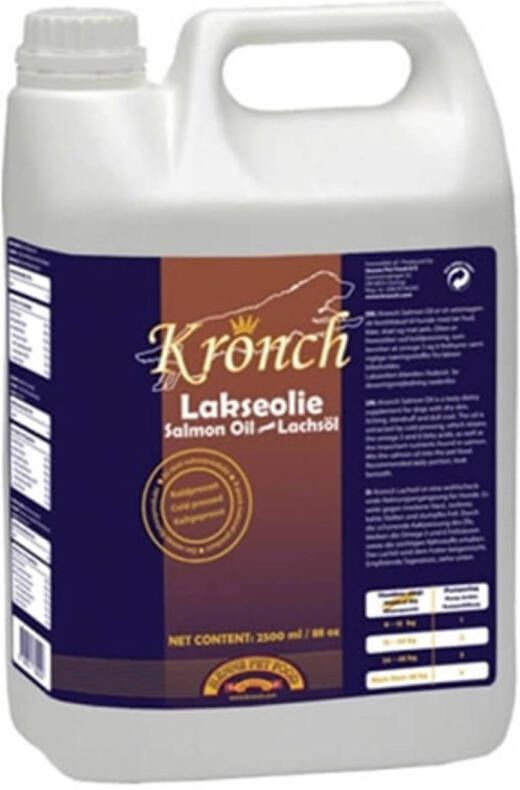 Kronch hondenvoer Zalmolie Hond 2500 ml