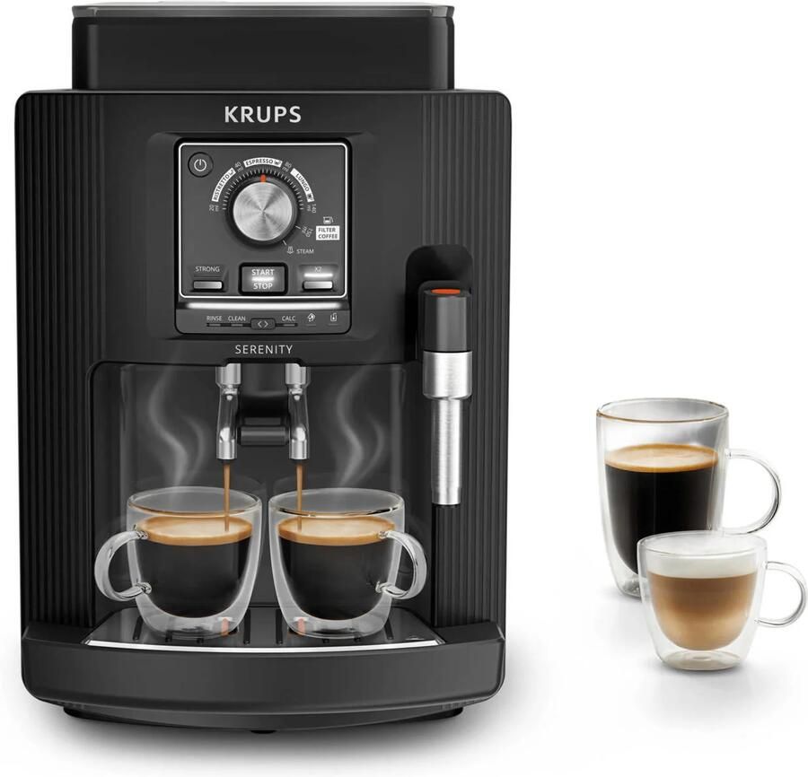 Krups Serenity volautomatische espressomachine zwart EA4008