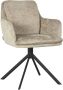 LABEL51 Draaibare Eetkamerstoel Joy Elegance stof Beige - Thumbnail 2