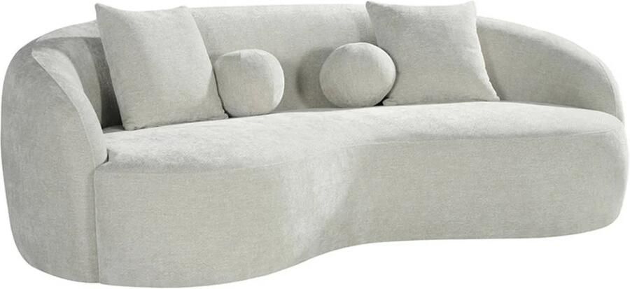 LABEL51 Organische 3-zits Bank Novo Elite stof Naturel