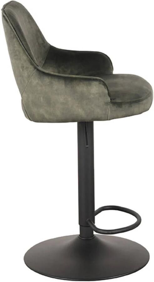 LABEL51 Draaibare Barkruk Fer Velvet Hunter (zithoogte 64-84cm)