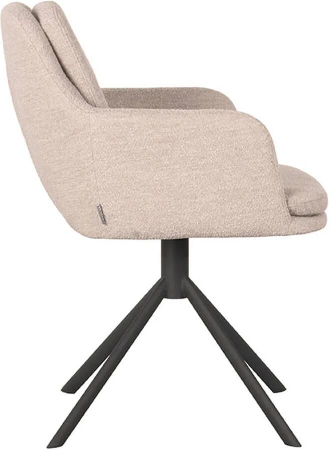 LABEL51 | Eetkamerstoel Joy Naturel Boucle | Zitmeubels eetkamer | Armstoel - Foto 4