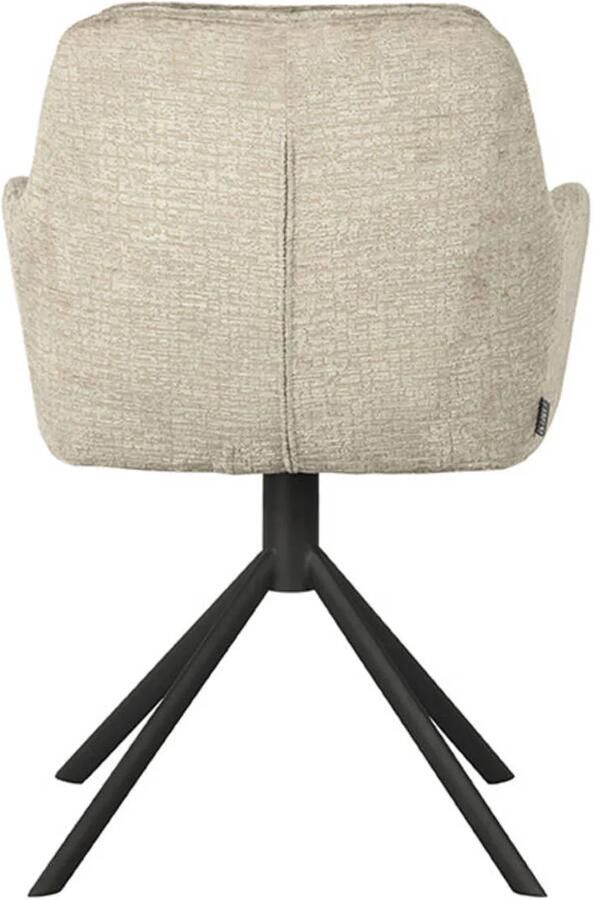 LABEL51 | Eetkamerstoel Joy Beige Elegance | Zitmeubels eetkamer | Armstoel - Foto 2