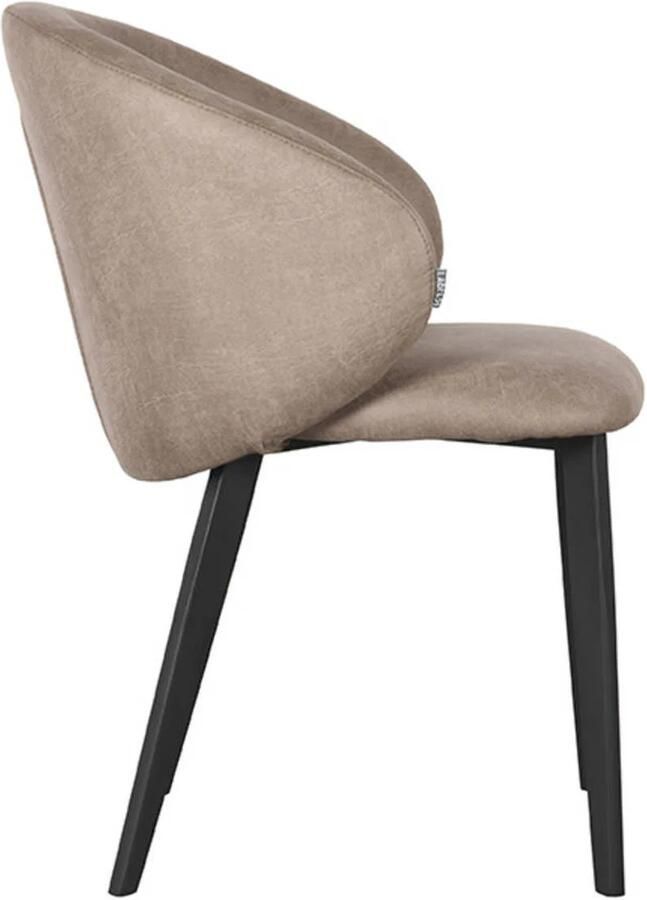 LABEL51 Logan Eetkamerstoel Naturel Micro Suede - Foto 4