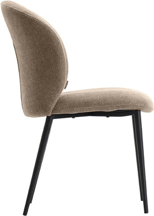 LABEL51 | Eetkamerstoel Vino Clay Stof | Zitmeubels eetkamer | Eetkamerstoel