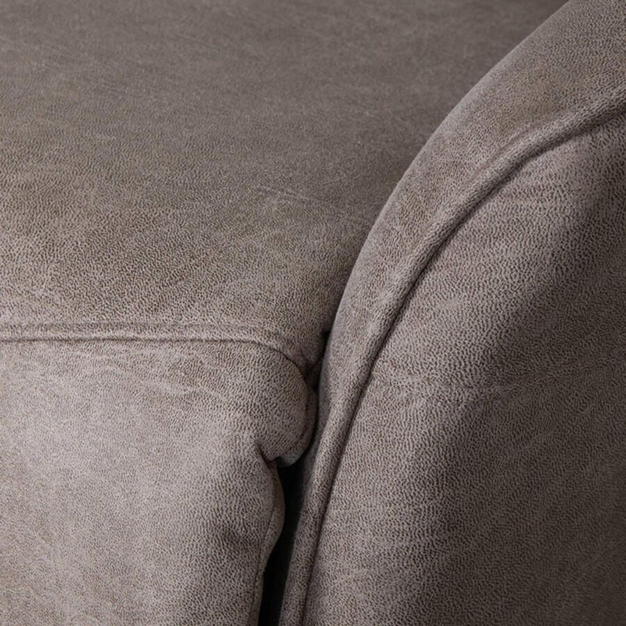 LABEL51 | Fauteuil Lund Taupe Micro Suede | Zitmeubels woonkamer | Relaxfauteuil