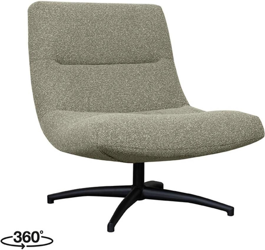 LABEL51 | Fauteuil Calix Naturel Boucle | Zitmeubels woonkamer | Draaifauteuil