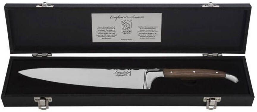 Laguiole Style de Vie Koksmes Luxury Line In giftbox Olijfhout