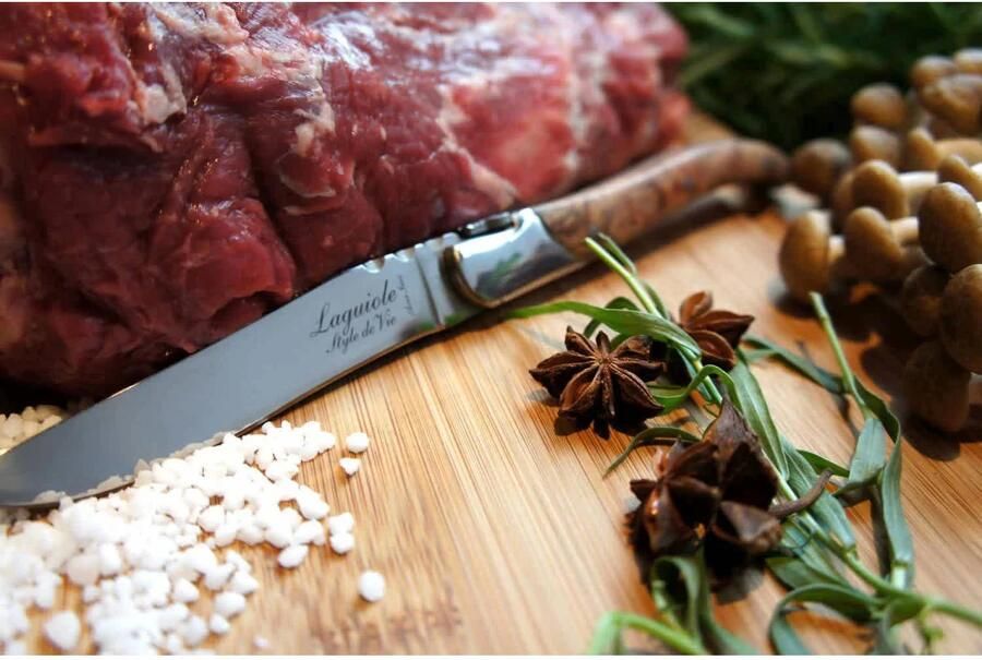 Laguiole Style de Vie Steakmessen Luxury Line Olijfhout 6 stuks - Foto 5