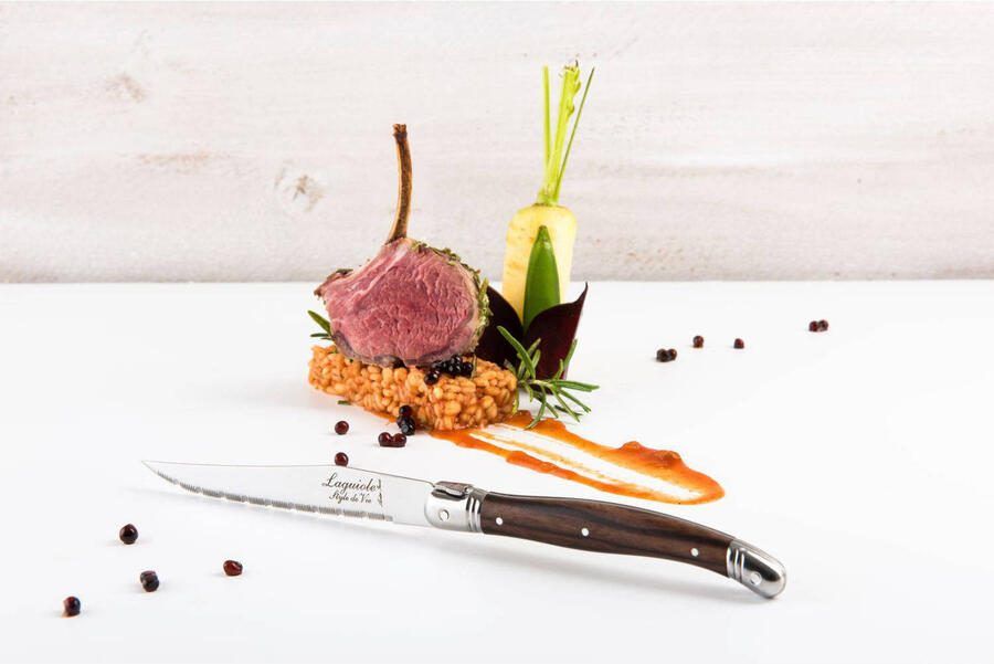 Laguiole Style de Vie Steakmessen Premium Line Dark Wood 6 stuks - Foto 2