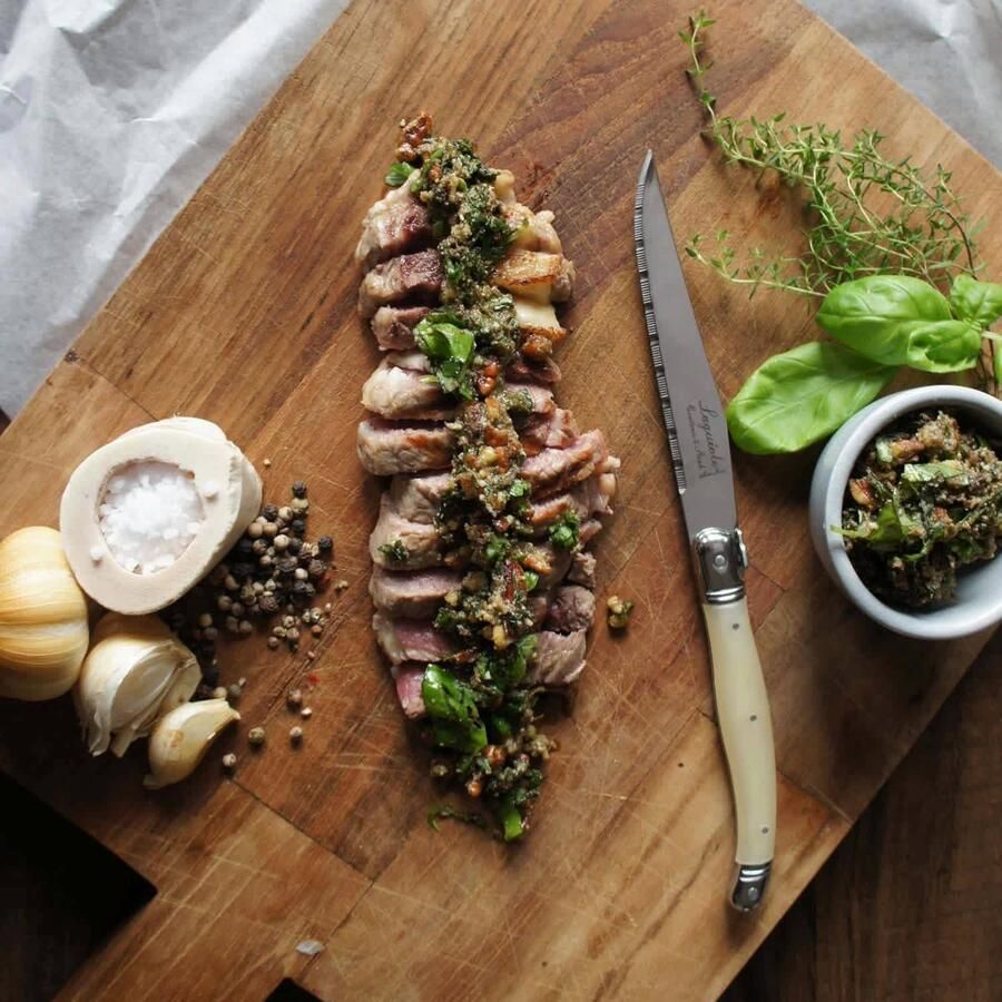 Laguiole Style de Vie Steakmessen Premium Line Parelmoer 6 stuks - Foto 3
