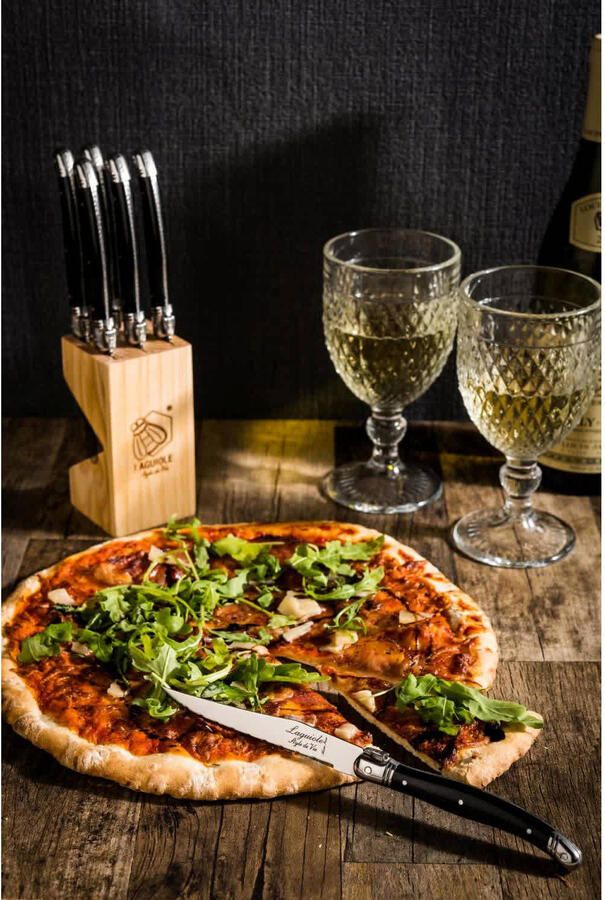 Laguiole Style de Vie Steakmessen Premium Line Zwart 6 stuks - Foto 3