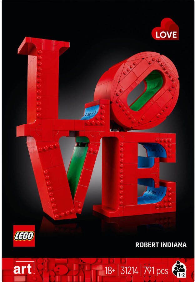 LEGO Art LOVE decoratief cadeau voor koppels 31214