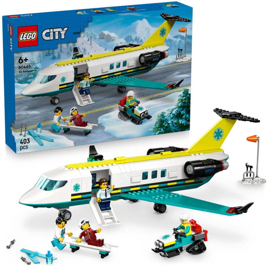 LEGO City Ambulancevliegtuig Speelgoedvliegtuig 60465 - Foto 5