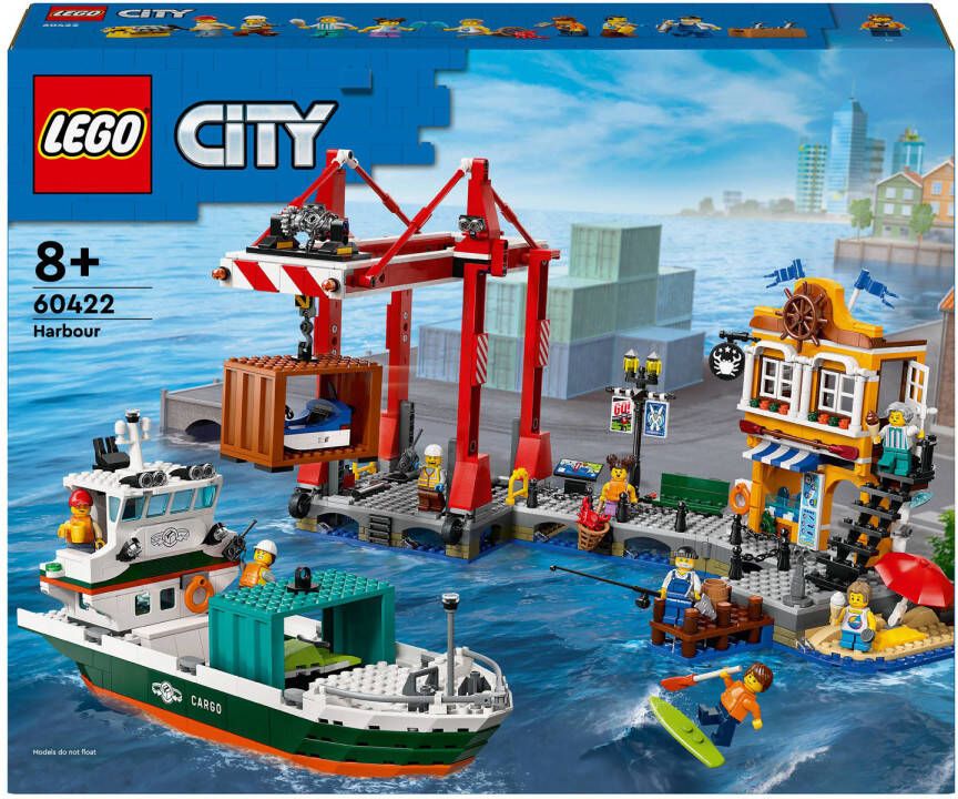 LEGO City Haven met vrachtschip Boot Speelgoed voor Kinderen 60422