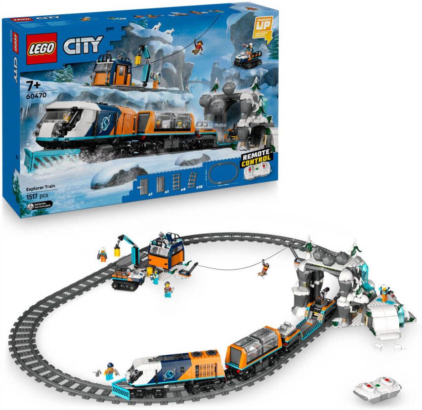 LEGO City Onderzoekstrein op de Noordpool Speelgoedvoertuigset 60470 - Foto 5