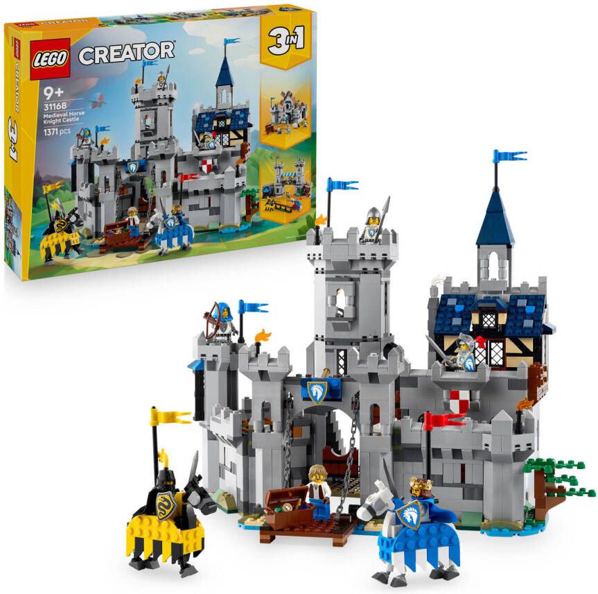 Lego Creator 3-in-1 Middeleeuws Kasteel met Ridders te Paard 31168 - Foto 5