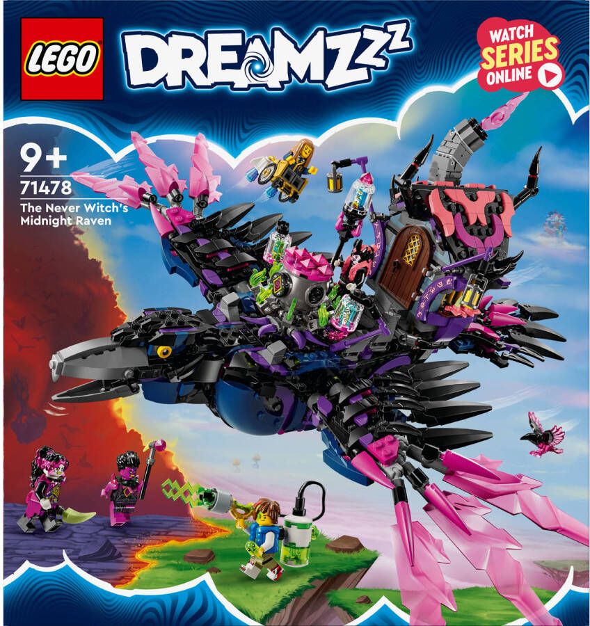 LEGO DREAMZzz 2-in-1 De Middernachtraaf van de Neder Heks Dieren Speelgoed voor Kinderen 71478