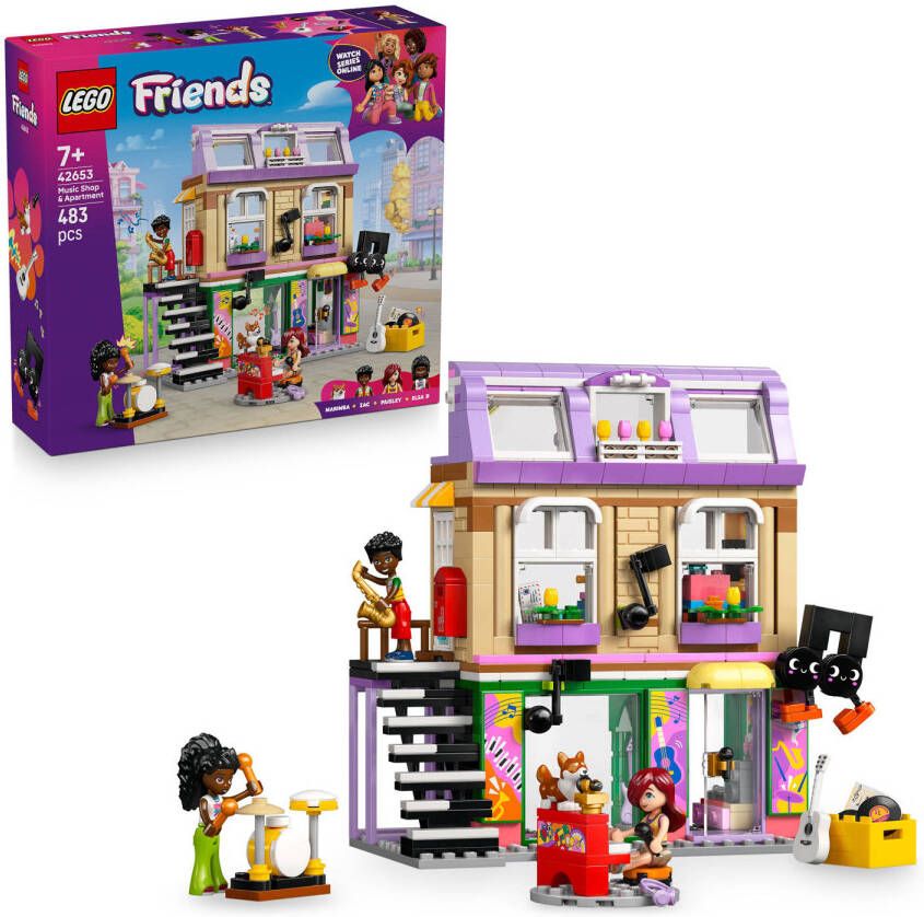 LEGO Friends Muziekwinkel en Appartement Bouwset 42653 - Foto 5