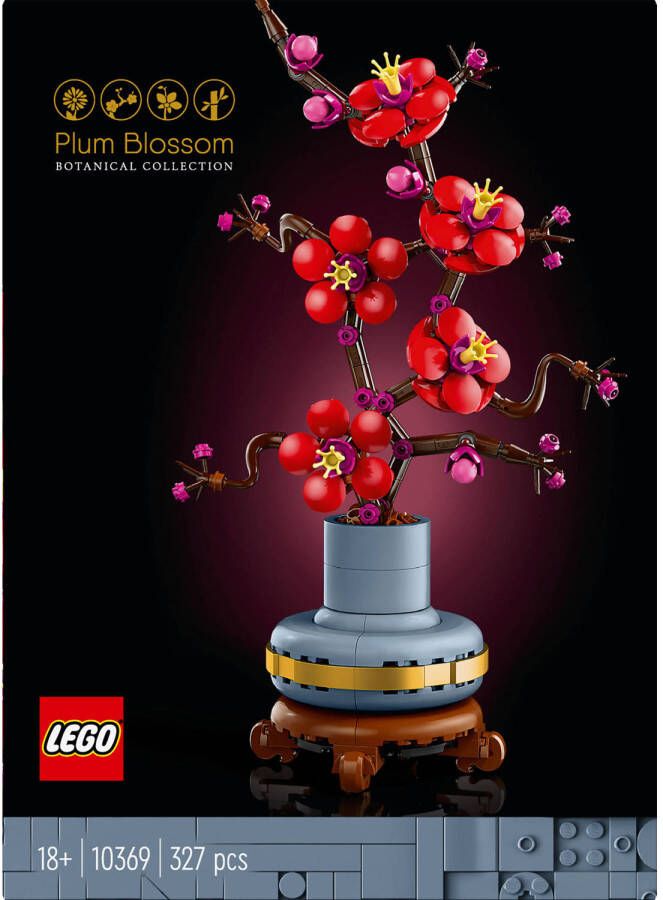 LEGO Icons Japanse abrikoos Bloemen Set voor Volwassenen uit de Botanical Collection 10369 Icons - Foto 3