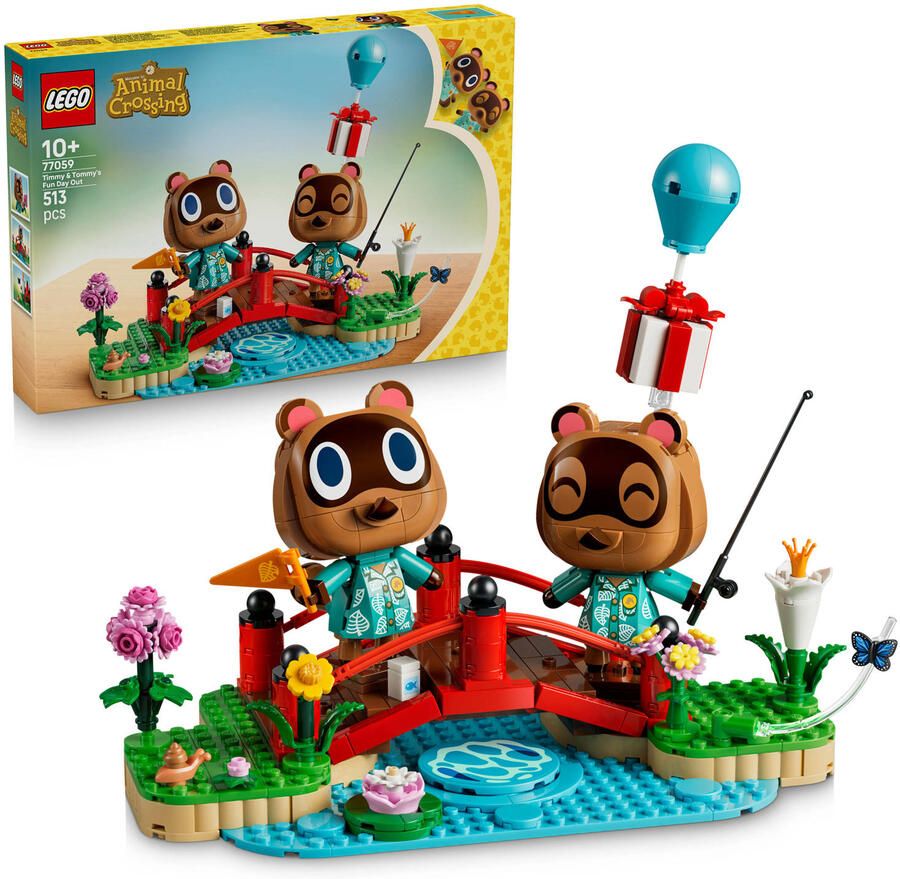 LEGO Animal Crossing Dagje Vrij met Timmy en Tommy Game Speelgoed 77059 - Foto 3