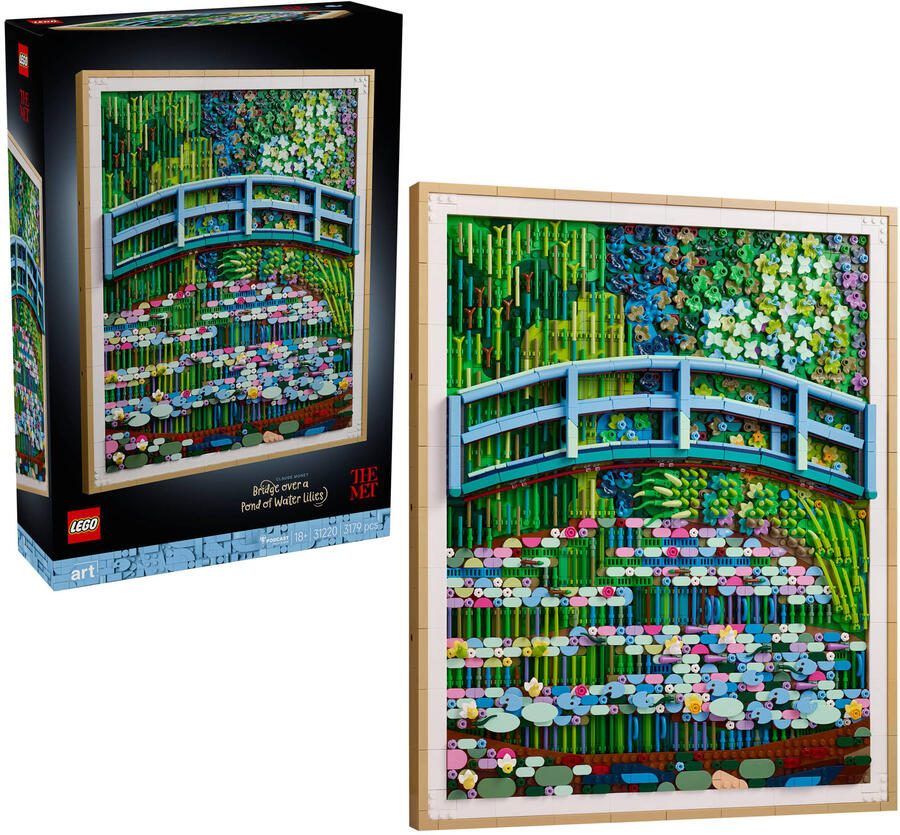 LEGO Art Claude Monet – Brug over een Vijver met Waterlelies Set 31220