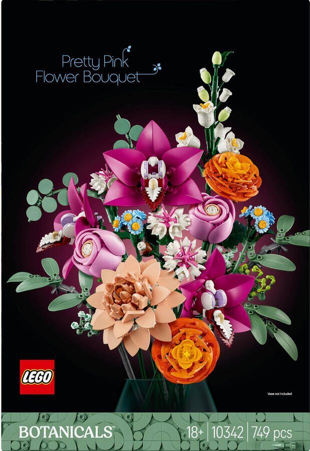 LEGO Botanical Collection Roze boeket bloemen decoratie 10342 - Foto 3