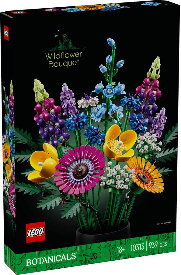 LEGO Icons Wilde Bloemen Boeket Bouwset voor Volwassenen Botanical Collection 10313 - Foto 4