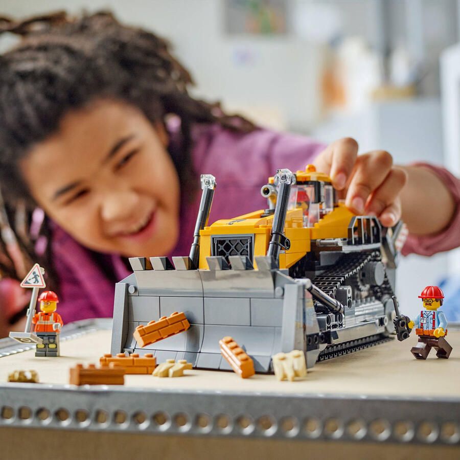 LEGO City Gele Bulldozer Bouwplaatsvoertuig 60466 - Foto 4