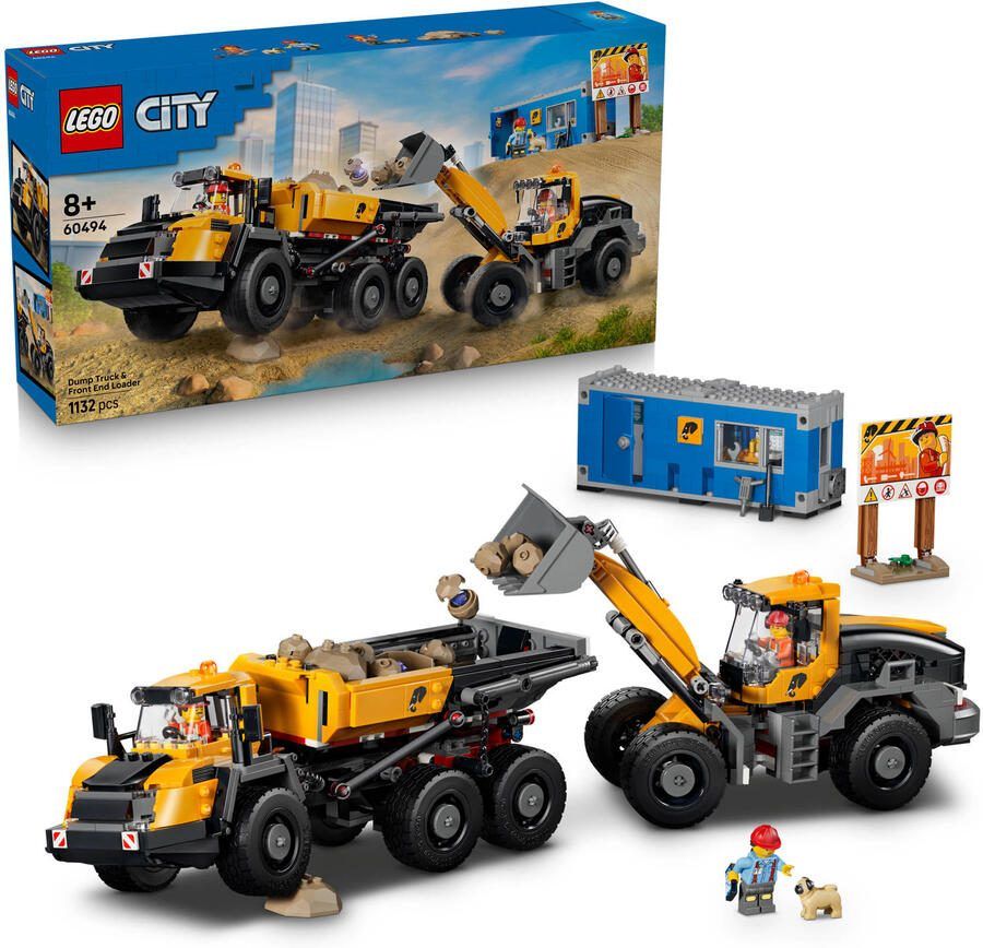 Lego City Kiepwagen en voorlader 60494 - Foto 2