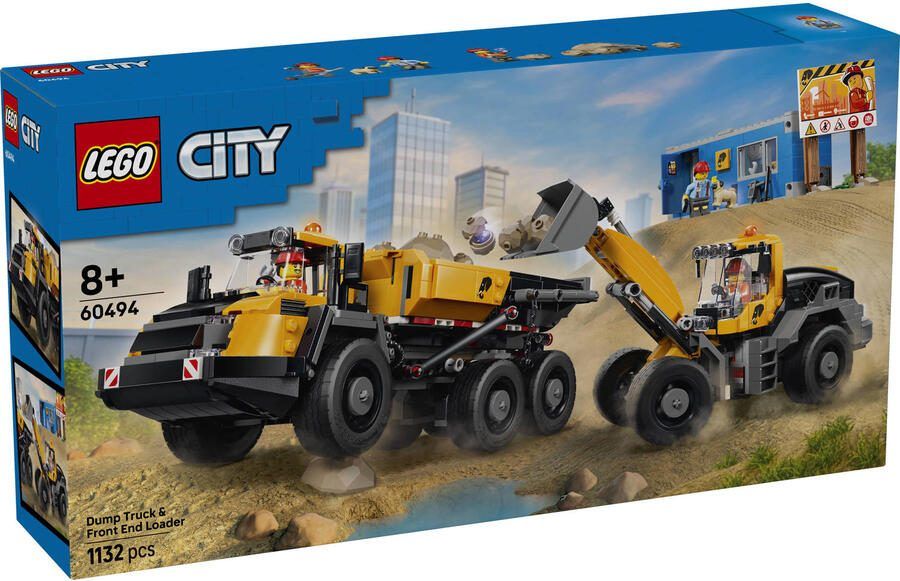 Lego City Kiepwagen en voorlader 60494 - Foto 3