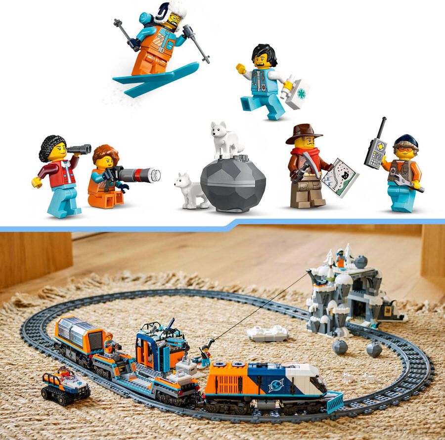 LEGO City Onderzoekstrein op de Noordpool Speelgoedvoertuigset 60470 - Foto 3