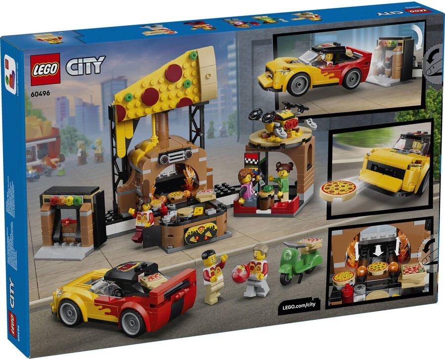 LEGO City 60496 pizza bezorgervaring met voertuigen - Foto 5