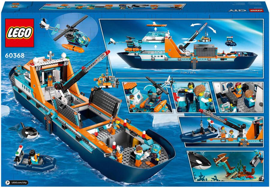LEGO City Poolonderzoeksschip Groot Drijvend Boot Speelgoed Set voor Kinderen 7+ 60368 - Foto 5