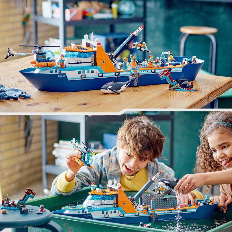 LEGO City Poolonderzoeksschip Groot Drijvend Boot Speelgoed Set voor Kinderen 7+ 60368 - Foto 4