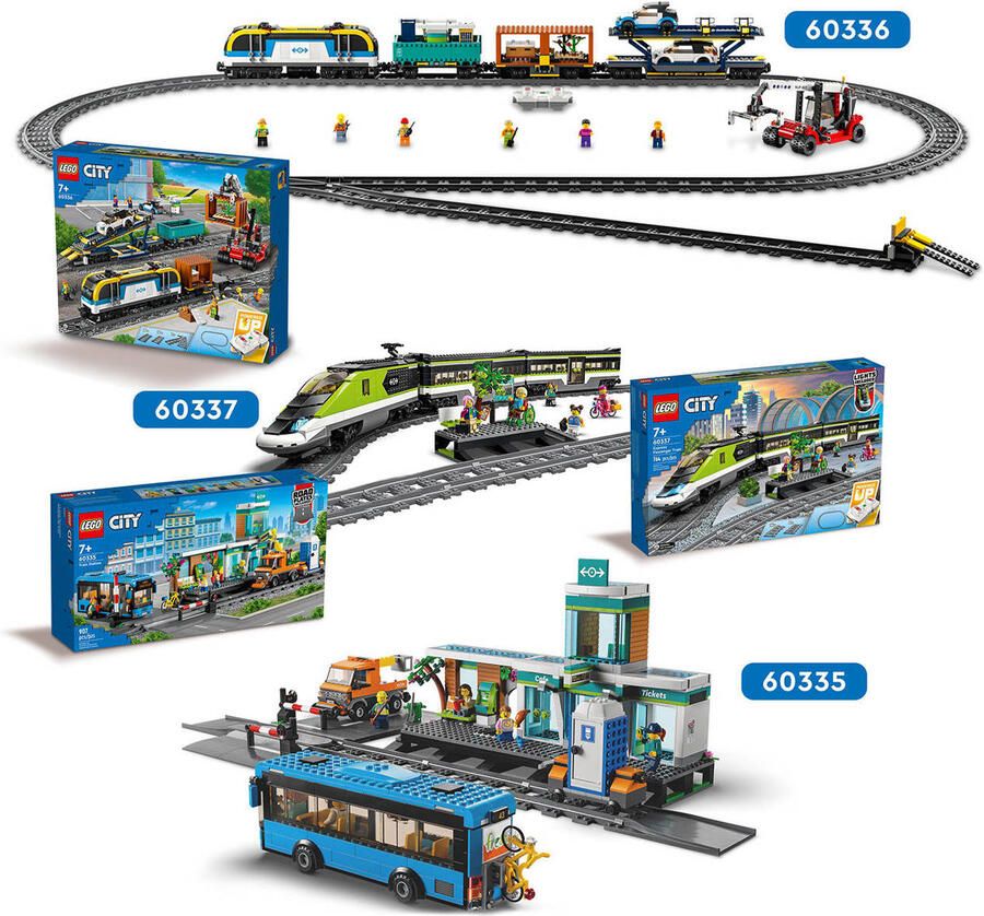 LEGO City Trains Passagierssneltrein Bestuurbare Trein Speelgoed 60337 - Foto 3
