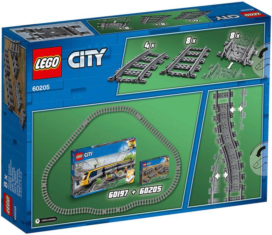 LEGO City 60205 rechte en gebogen rails - Foto 3