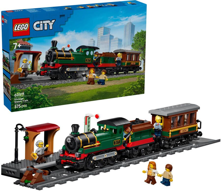LEGO City 60511 klassieke stoomtrein - Foto 2