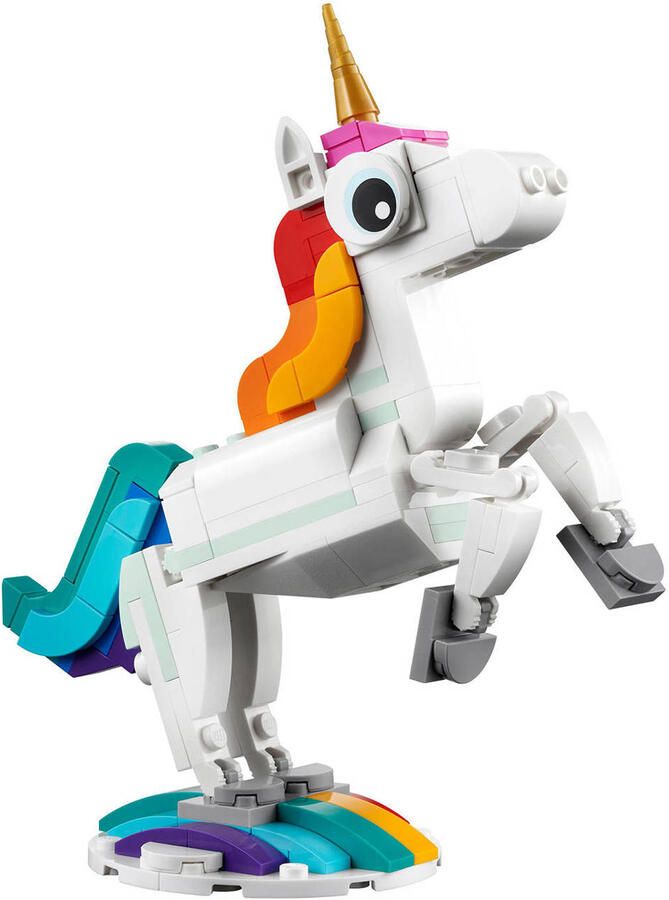 LEGO Creator 3-in-1 Magische Eenhoorn Speelgoed Set met Pauw en Zeepaardje 31140 - Foto 5