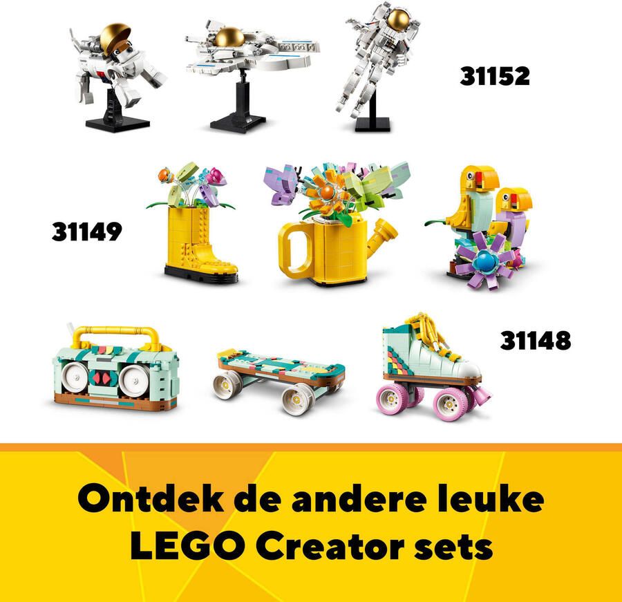 LEGO Creator 3-in-1 Safaridieren Speelgoed Set met Giraffe Gazelles en Leeuw 31150 - Foto 4