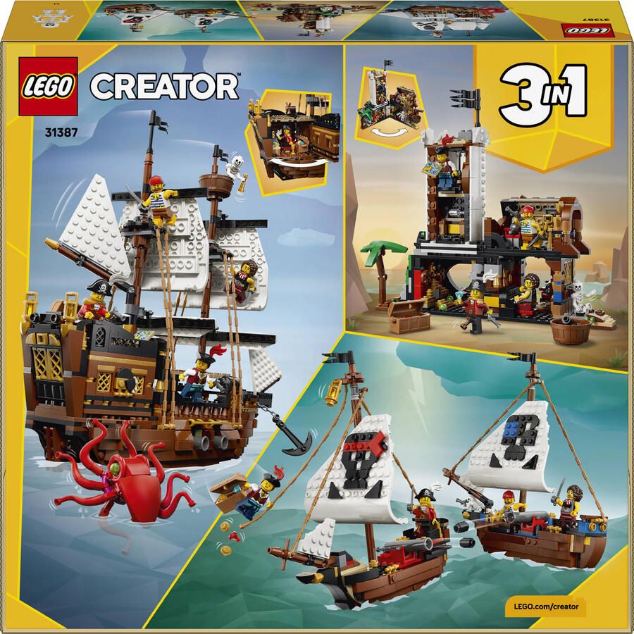 Lego Creator 3-in-1 Klassiek Piratenschip 31387 - Foto 4