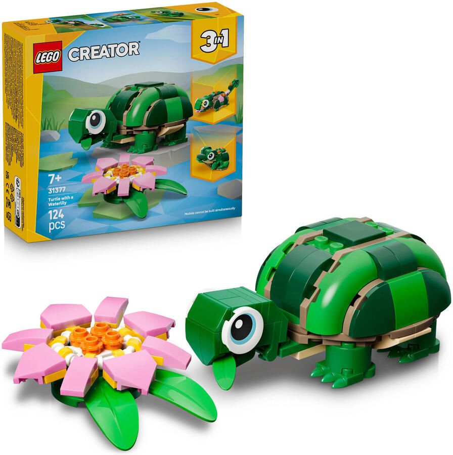 LEGO Creator 31377 schepper schildpad met waterlelie