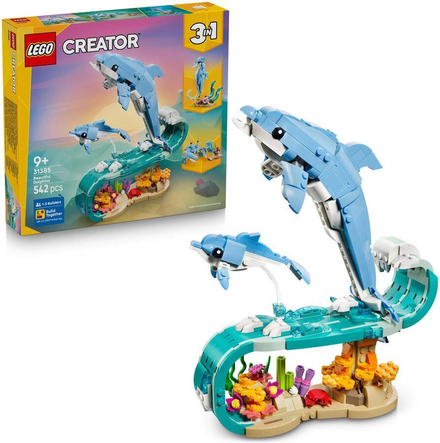 LEGO Creator 31385 Zeedieren: Prachtige Dolfijnen