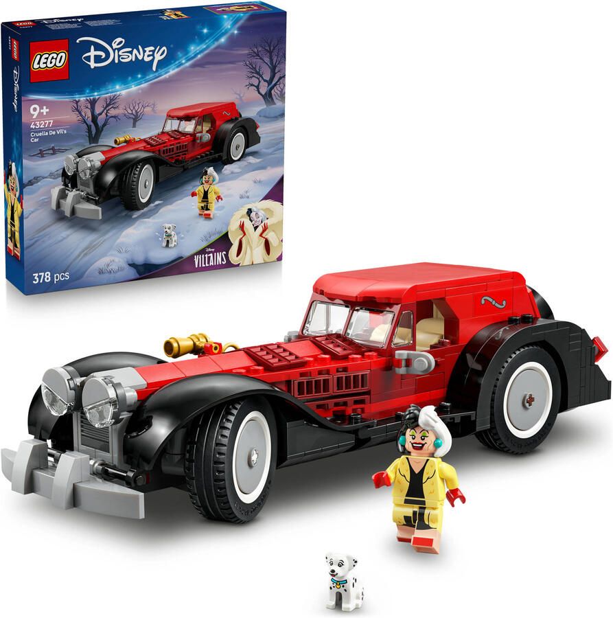 LEGO Disney Cruella de Vils Auto Speelgoed om te Bouwen 43277