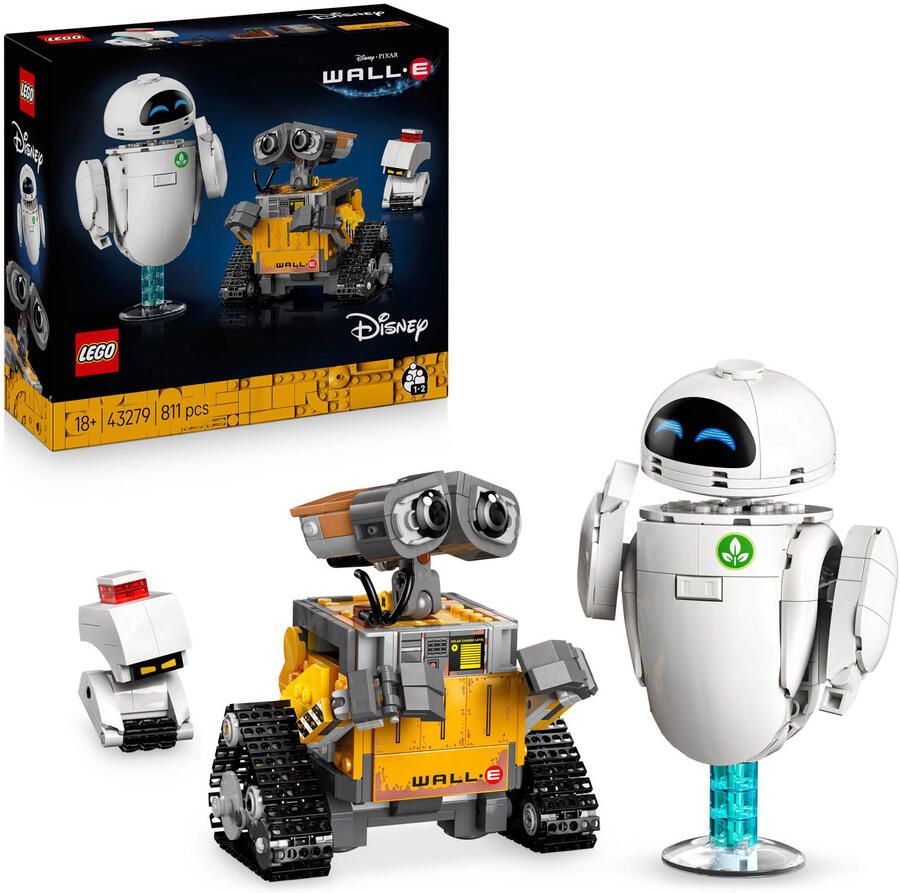 LEGO Disney en Pixar WALL-E en EVE Bouwpakket voor Volwassenen 43279