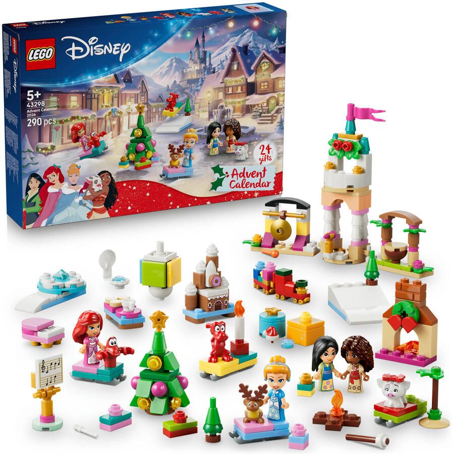 LEGO Disney Princess Adventskalender 2026 met Poppetjes 2026 43298 - Foto 2