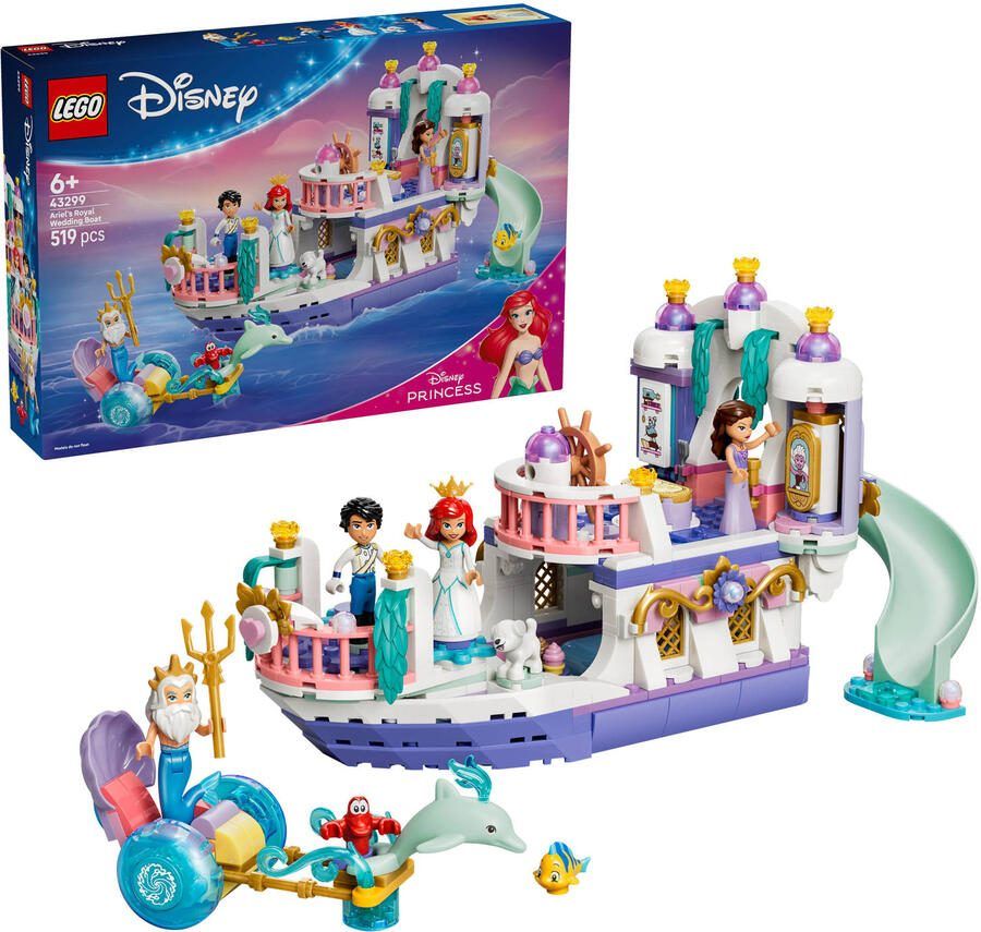 LEGO Disney Princess Ariëls koninklijke trouwboot 43299 - Foto 2