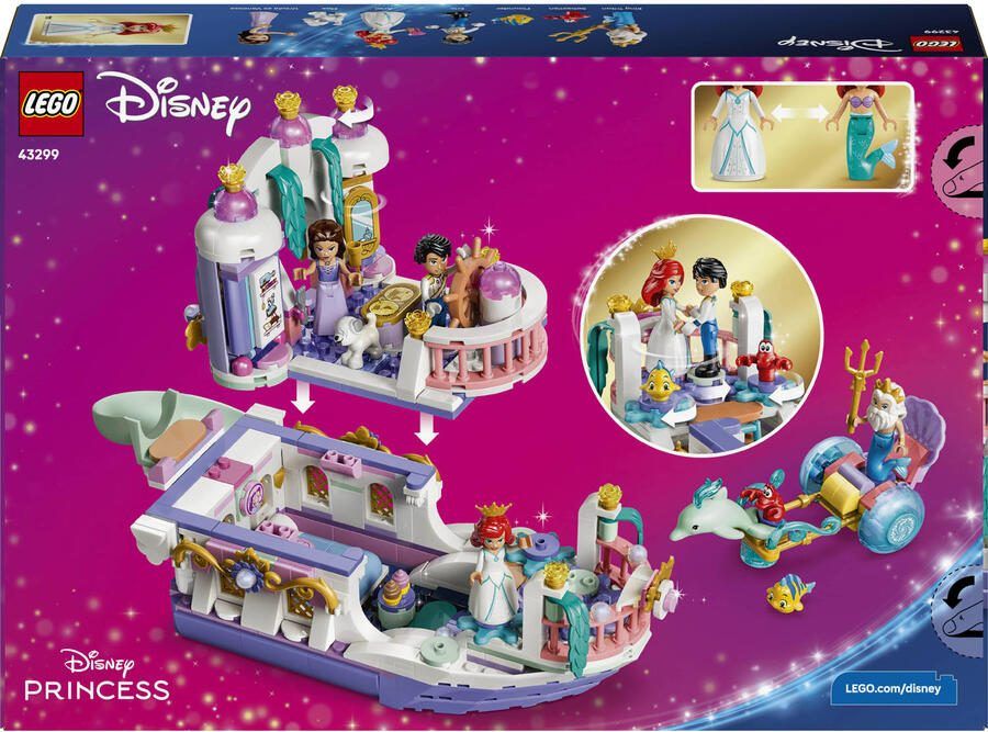 LEGO Disney Princess Ariëls koninklijke trouwboot 43299 - Foto 4